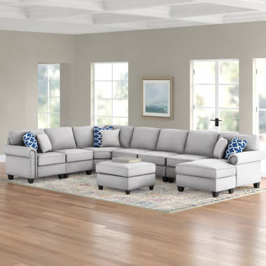 Littleness 149.5 modular sectional shop with ottoman